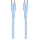 Дата кабель USB-C to USB-C 1.0m OnWire 60CL C-C 60W COLOR Braided 1m Light Blue Canyon (CND-CCAP60AB10LBL)