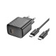 Зарядний пристрій HOCO CS22A Value USB-C PD30W + cable USB-C to USB-C Black (6942007609937)