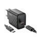 Зарядний пристрій HOCO CS22A Value USB-C PD30W + cable USB-C to USB-C Black (6942007609937)