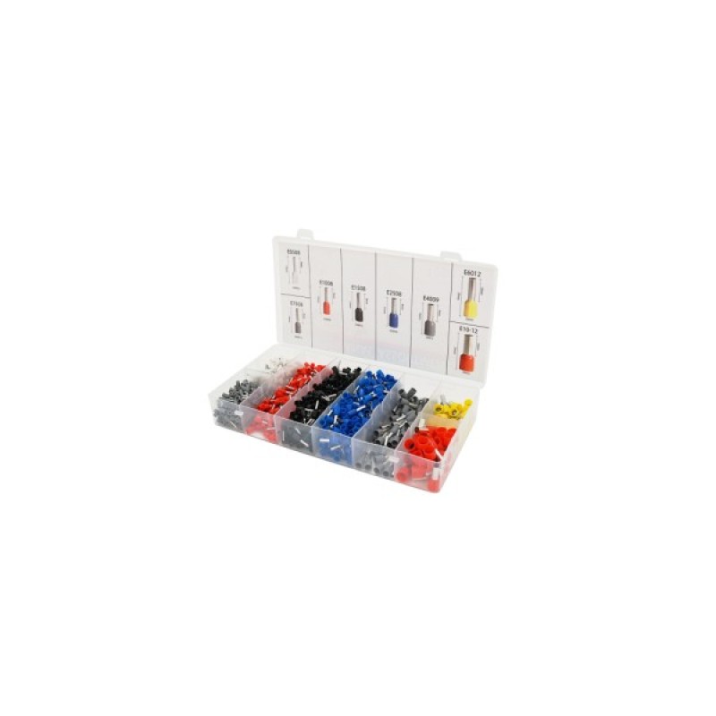 Затиск для клем Voltronic HCS8 6-4A, red + набір кабельних наконечників (HCS8 6-4A+VE1200)