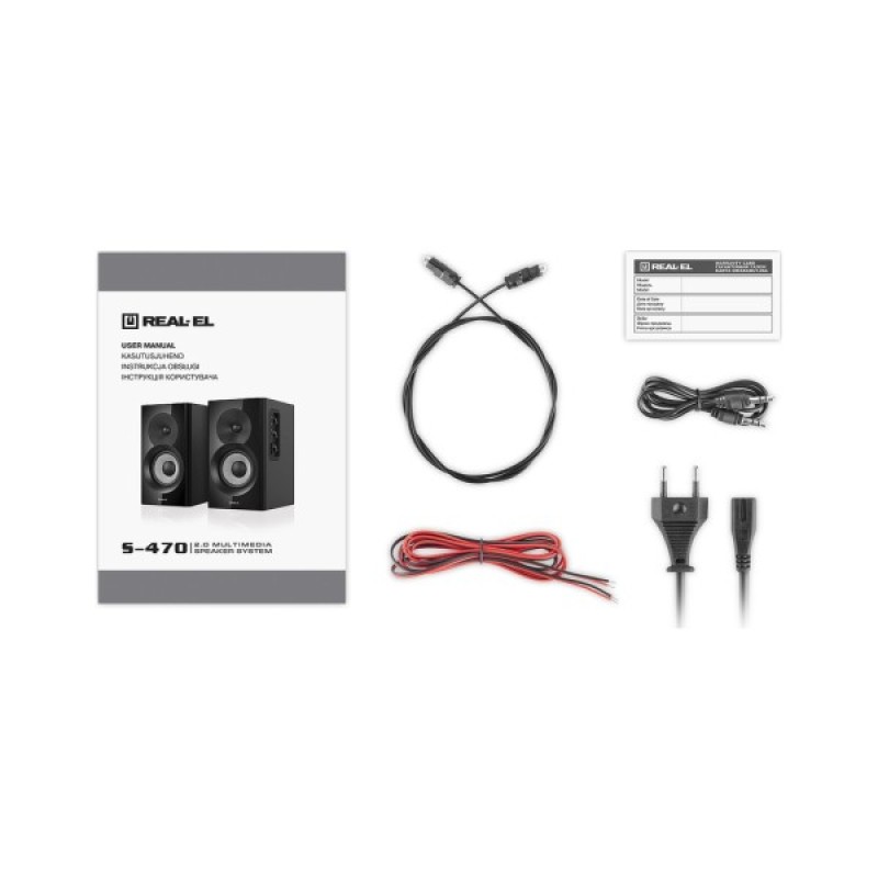 Акустична система REAL-EL S-470 Black (EL121200018)