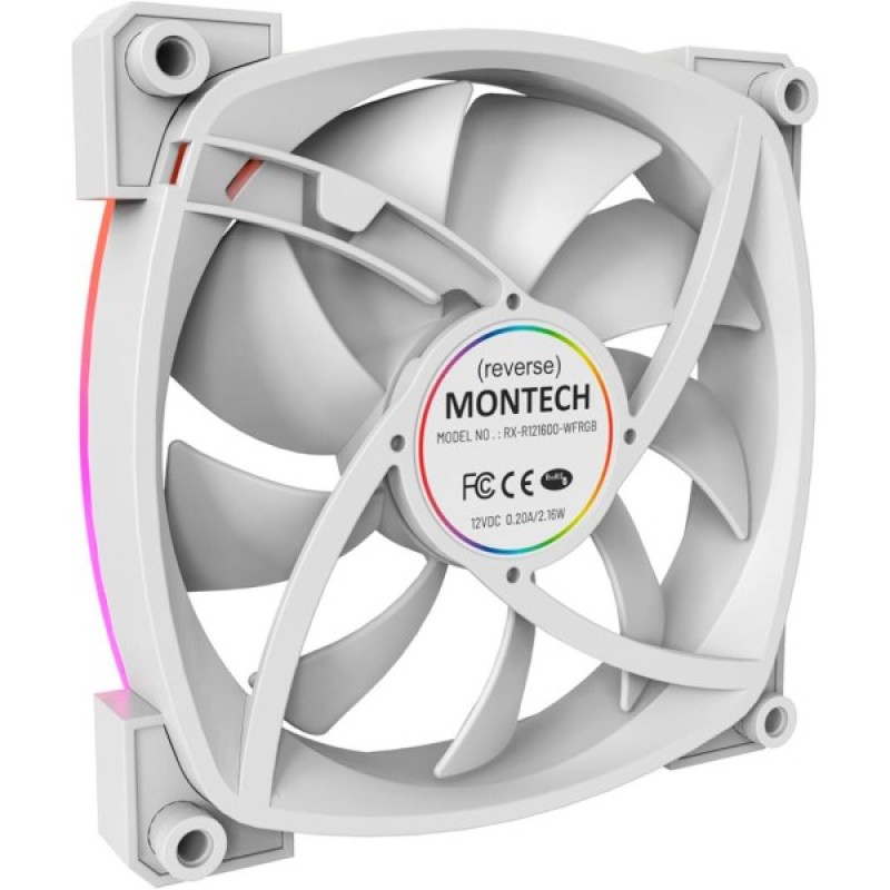 Кулер до корпусу MONTECH RX120 PWM WHITE