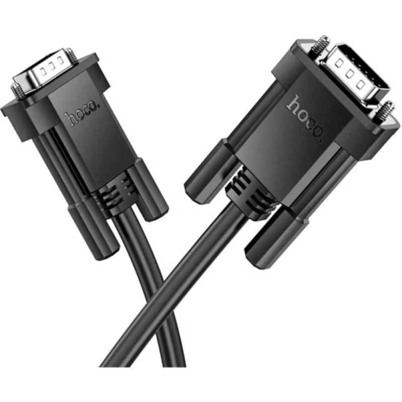 Кабель мультимедійний VGA to VGA 1.0m US11 HD Black HOCO (6942007628204)