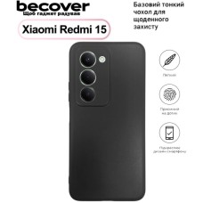 Чохол до мобільного телефона BeCover Silicone Xiaomi Redmi 15 Black (713782)