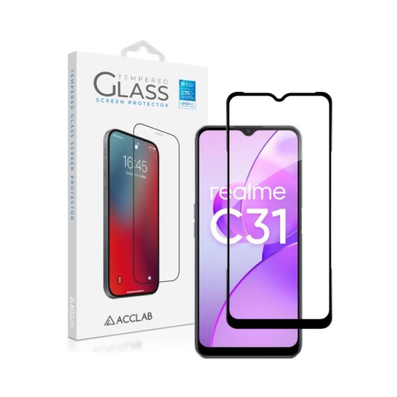 Скло захисне ACCLAB Full Glue Realme C31 (1283126540721)
