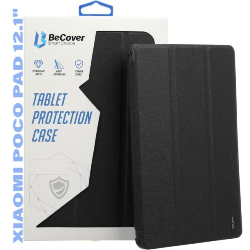 Чохол до планшета BeCover Smart Case Xiaomi Poco Pad 12.1" Black (711557)