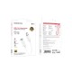 Адаптер USB-C to 3.5mm F 1.0m BV22 white BOROFONE (6941991117008)
