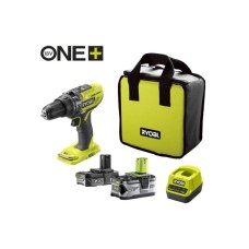 Шуруповерт Ryobi ONE+ R18PD3-242S 18V, 1х2Ah, 1х4Ah, 50Нм, 500/1800об/хв, сумка (5133003820)