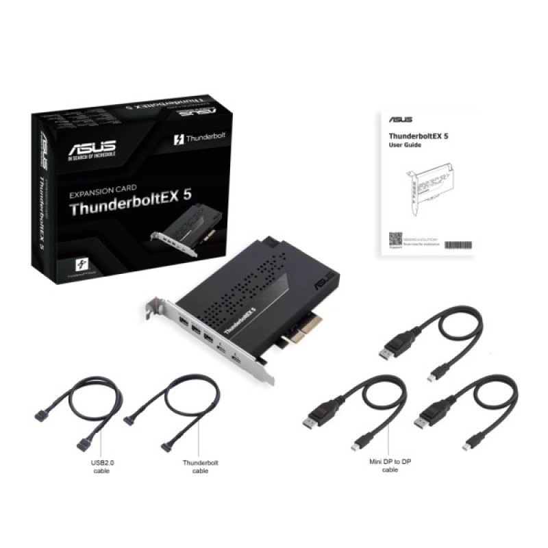 Плата розширення ASUS ThunderboltEX 5 USB Type-C PCIe 4.0 X4 Expansion Card (90MC0E50-M0EAY0)