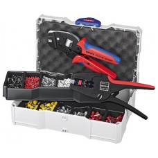 Затиск для клем KNIPEX з набором кабельних наконечників, кейс T-Loc (97 90 25)