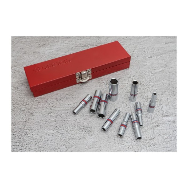 Набір головок KING TONY 1/4" подовжених 10 шт. (2510SR)