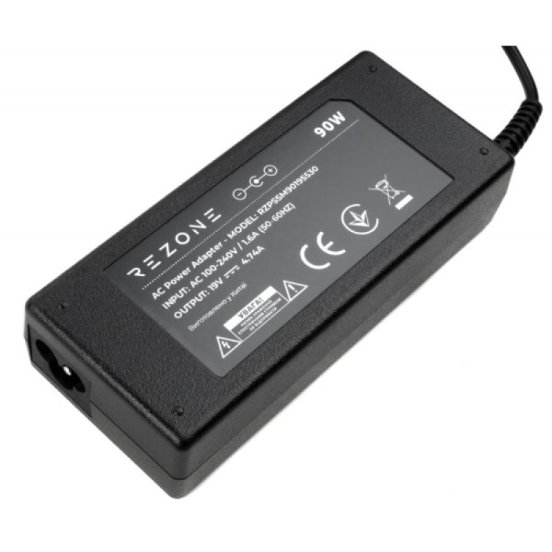 Блок живлення до ноутбуку Rezone Samsung 90W 19V 4.74А 5.5*3.0 (RZPSSM90195530)