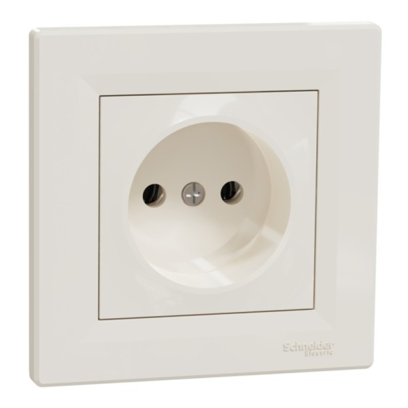 Розетка Schneider Electric ASFORA без заземлення крем (EPH3000123)