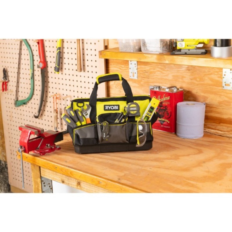 Сумка для інструмента Ryobi RSSSTB1, 22л, жорстка конструкція, поліестер, 20.5х38х29см (5132005338)