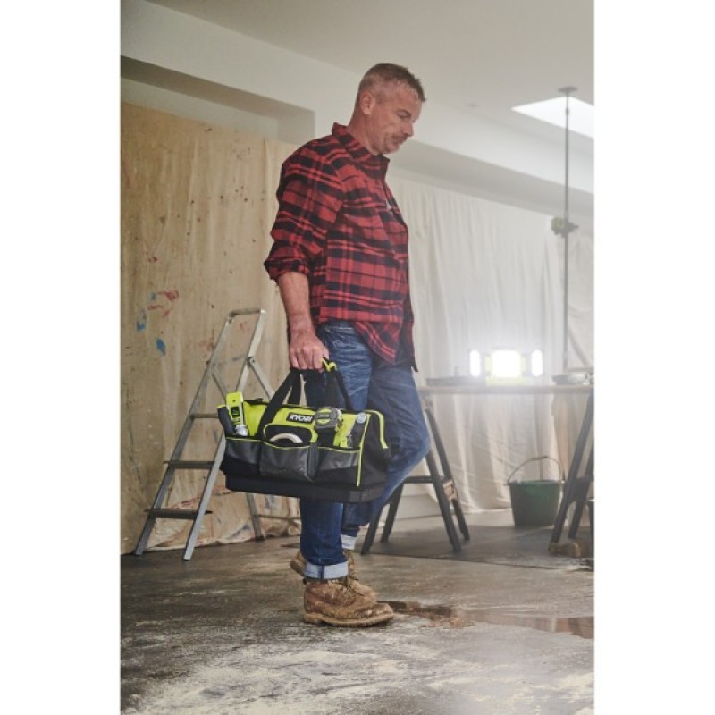 Сумка для інструмента Ryobi RSSSTB1, 22л, жорстка конструкція, поліестер, 20.5х38х29см (5132005338)