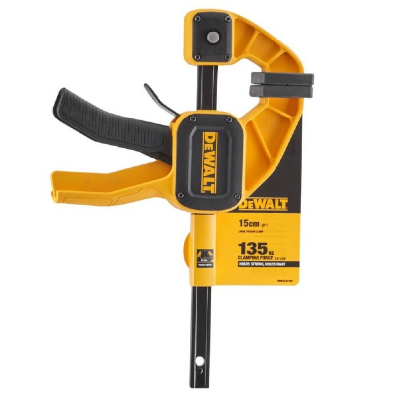 Струбцина DeWALT "L" тригерна (швидкозатискна), 150 мм, тиск 135 кг. (DWHT0-83192)