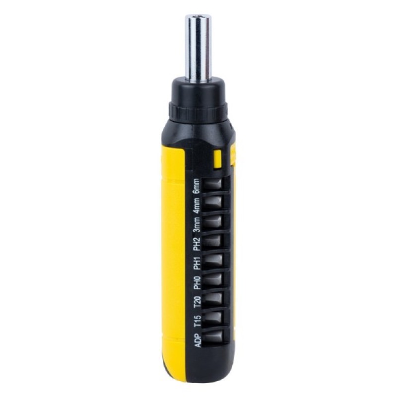 Набір викруток Sigma з реверсом + насадки торцеві та біти 1/4" 13шт CrV (4001931)