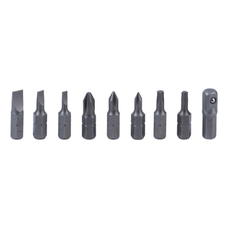 Набір викруток Sigma з реверсом + насадки торцеві та біти 1/4" 13шт CrV (4001931)