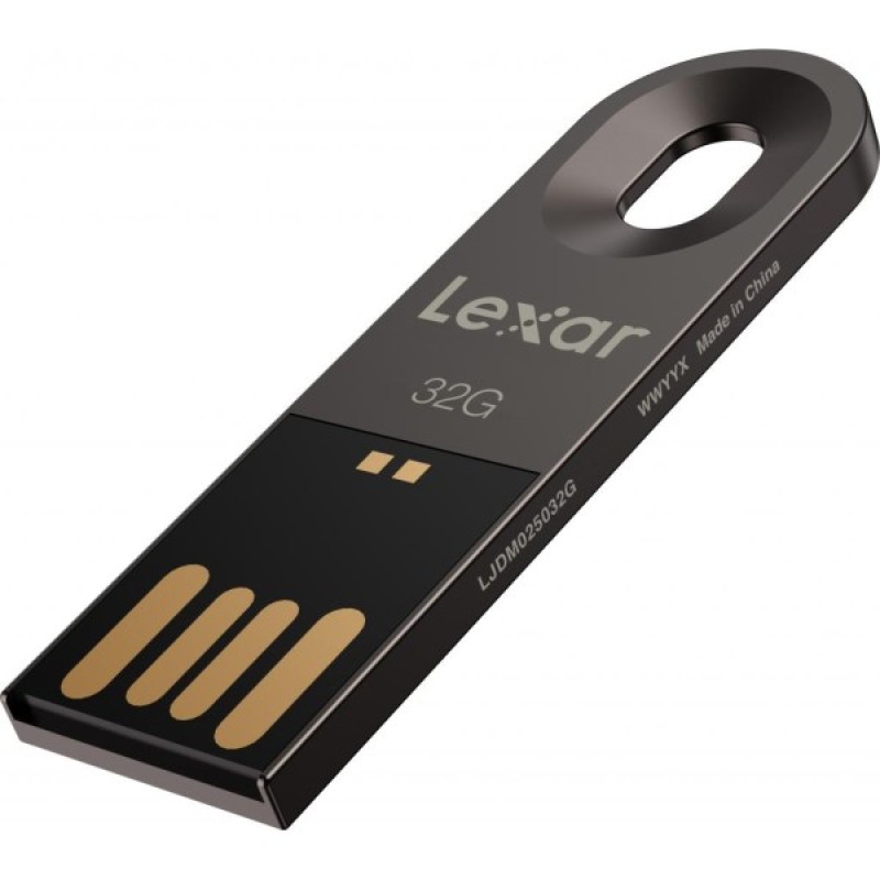 USB флеш накопичувач Lexar 32GB JumpDrive M25 Titanium Gray USB 2.0 (LJDM025032G-BNQNG)