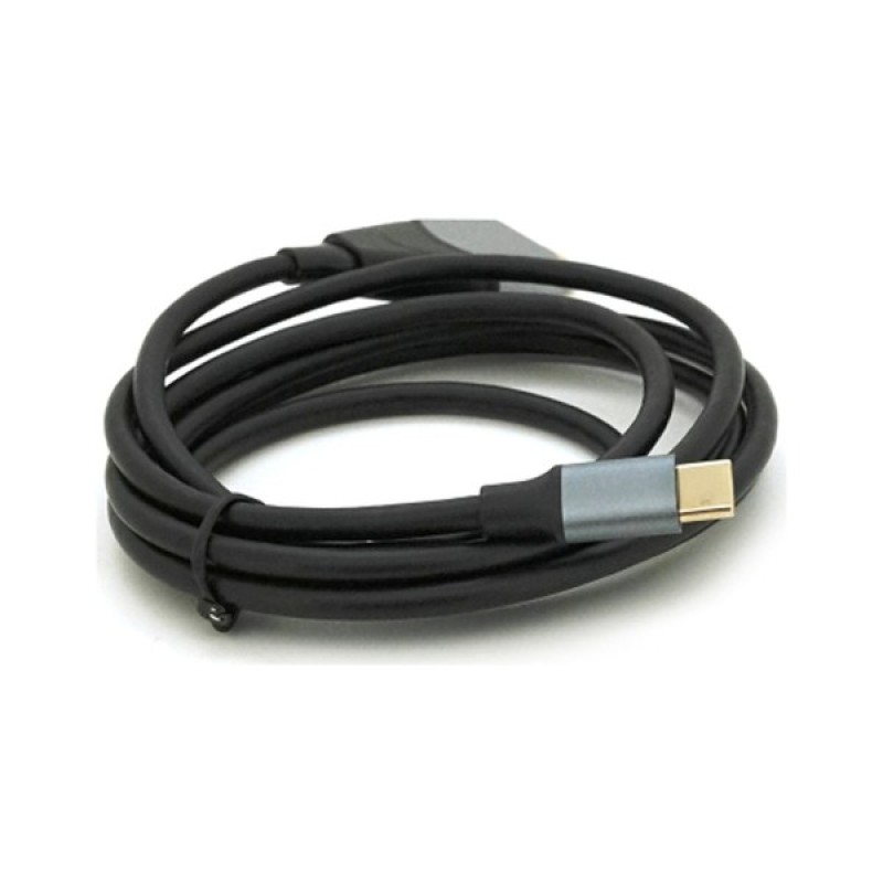 Кабель мультимедійний USB-C to HDMI M 1.8m 4K30Hz black Voltronic (YT-HDMI (M)-Type-C (M)-B)