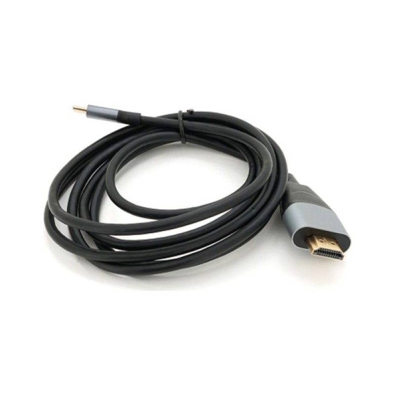 Кабель мультимедійний USB-C to HDMI M 1.8m 4K30Hz black Voltronic (YT-HDMI (M)-Type-C (M)-B)