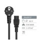 Кабель живлення C5 1.8m black ColorWay (CW-CBP083-BK)