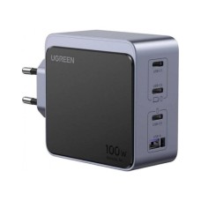 Зарядний пристрій Ugreen 4xUSB 100W (3xUSB-C+USB-A) Gan Nexode Fast Charger Grey X553 (35043)