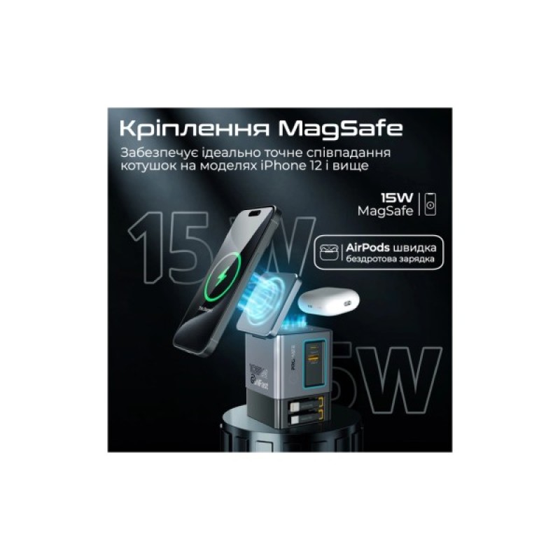 Зарядний пристрій Promate wireless charger powersync-105 (powersync-105)