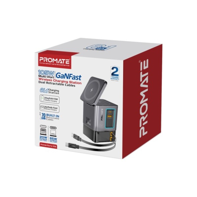 Зарядний пристрій Promate wireless charger powersync-105 (powersync-105)