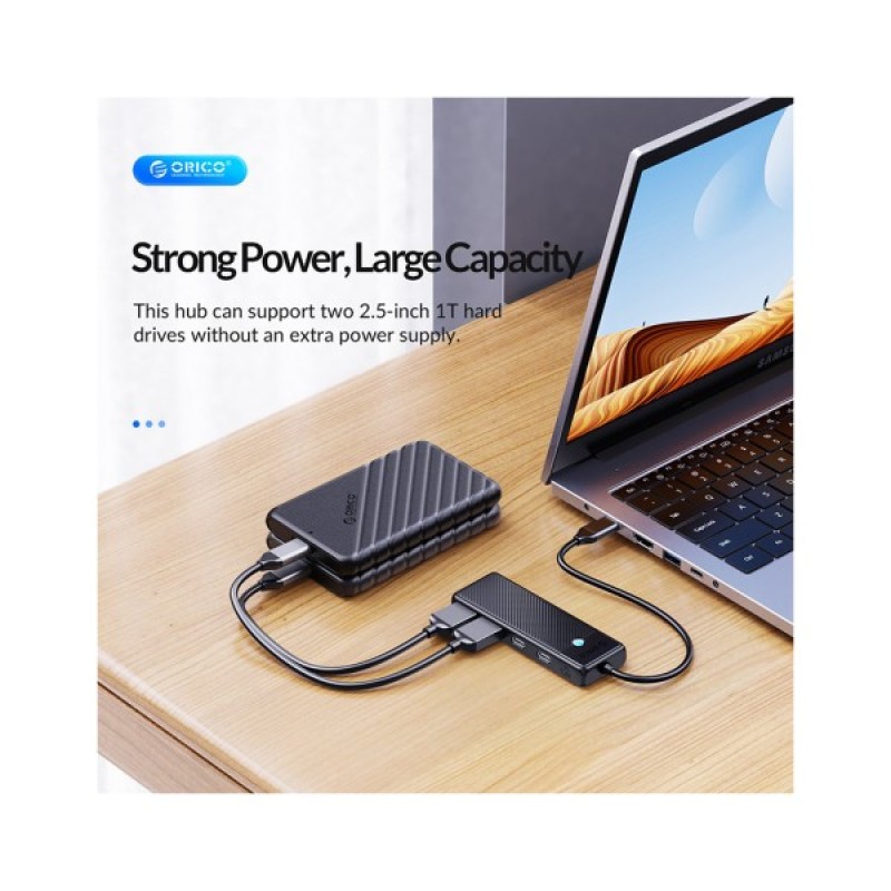 Концентратор Orico USB-C to 2xUSB-C + 2xUSB3.0 (CA914210)