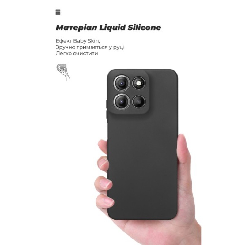 Чохол до мобільного телефона Armorstandart ICON Motorola G15 Camera cover Black (ARM82986)