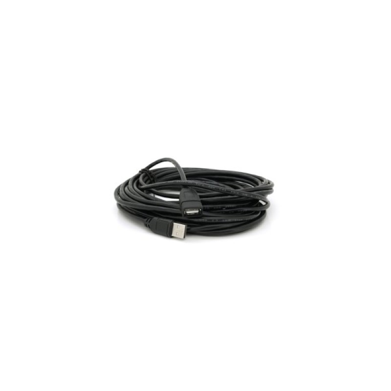 Дата кабель USB 2.0 AM/AF 10.0m ferrite black Voltronic (YT-AM/AF-10BL)