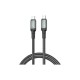 Дата кабель USB-C to USB-C NBQ264B-CC black XO (NB-Q264B-CC.black)