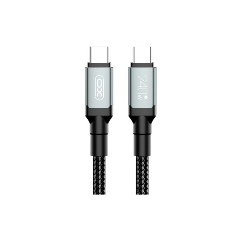 Дата кабель USB-C to USB-C NBQ264B-CC black XO (NB-Q264B-CC.black)