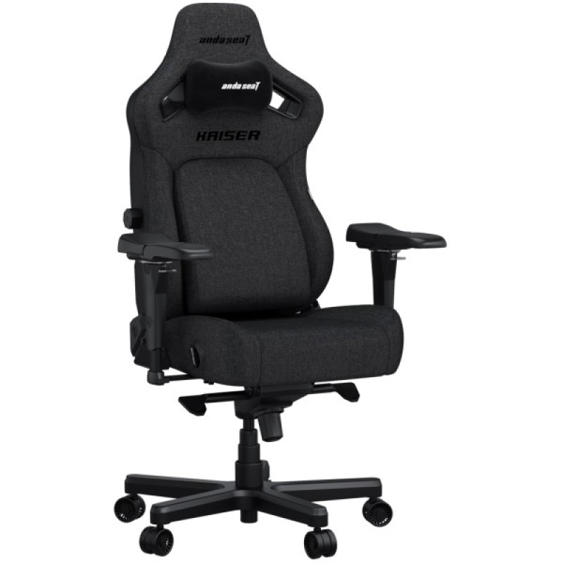 Крісло ігрове Anda Seat Kaiser 4 Linen Fabric Size L Dark Gray (AD12YDDC-L-20-GB-CF)