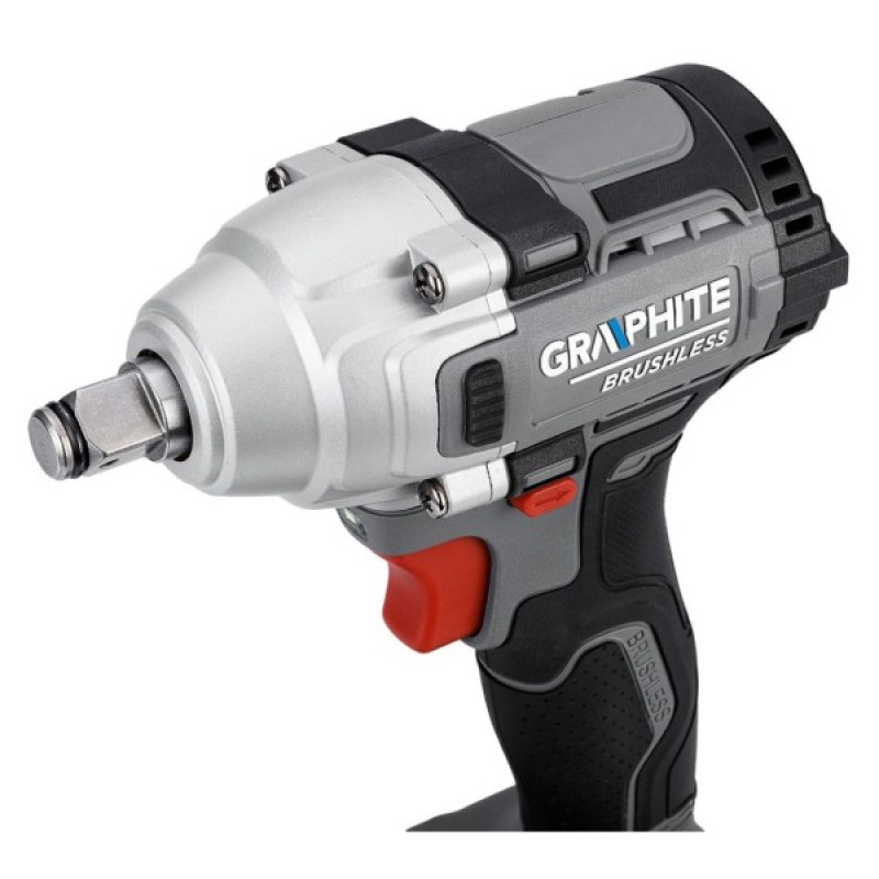 Гайковерт Graphite Energy+ 18V, безщітковий, 2600об/хв, 330Нм, 1/2", 0.9кг (без АКБ та ЗП) (58G028-1)
