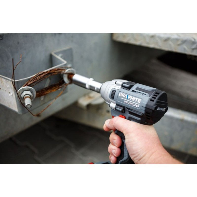 Гайковерт Graphite Energy+ 18V, безщітковий, 2600об/хв, 330Нм, 1/2", 0.9кг (без АКБ та ЗП) (58G028-1)