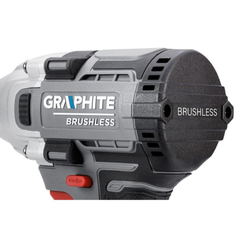 Гайковерт Graphite Energy+ 18V, безщітковий, 2600об/хв, 330Нм, 1/2", 0.9кг (без АКБ та ЗП) (58G028-1)