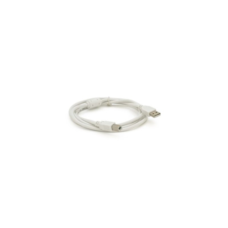 Кабель для принтера USB 2.0 AM/BM 0.8m ferrite white Voltronic (YT-AM/BM-0.8W)