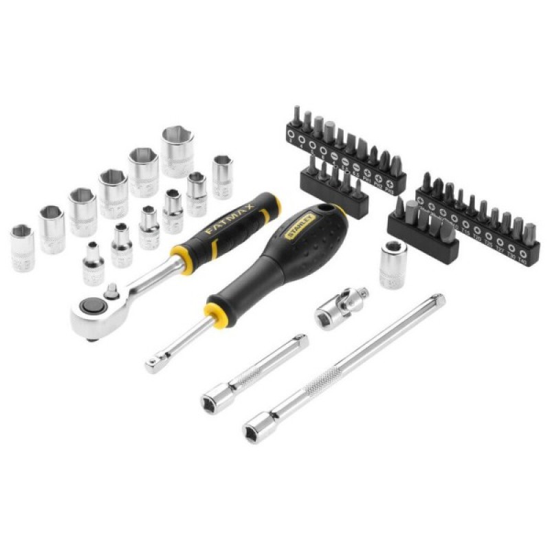 Набір інструментів Stanley FatMax Maxi Drive торцевих 1/4", шестигранний, 48 шт., кейс (FMMT98101-0)