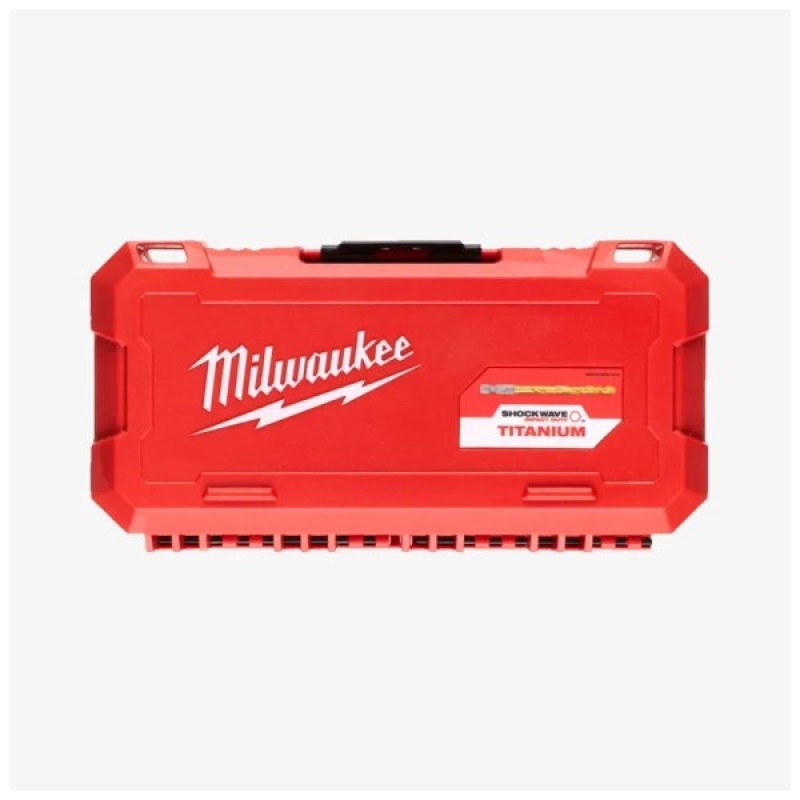 Набір свердл Milwaukee по металу PACKOUT RedHEX HSS-G TiN, 19шт (4932493866)