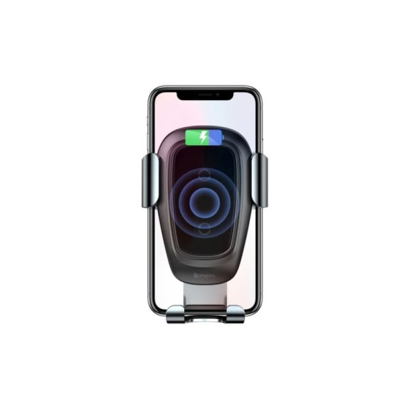 Універсальний автотримач Baseus Metal Gravity with technology Qi 10W (WXYL-B0A)