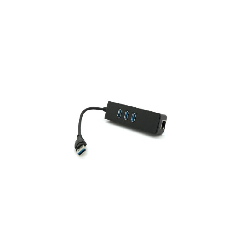 Концентратор Voltronic USB 3.0 to 3xUSB + Ethernet black (YT-3H3+1)