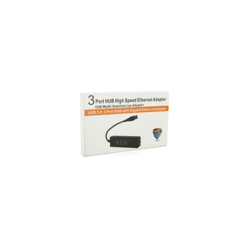 Концентратор Voltronic USB 3.0 to 3xUSB + Ethernet black (YT-3H3+1)