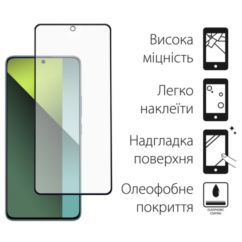 Скло захисне Dengos Xiaomi Redmi Note 13 5G + camera module glass (DG-TGSCP-02)