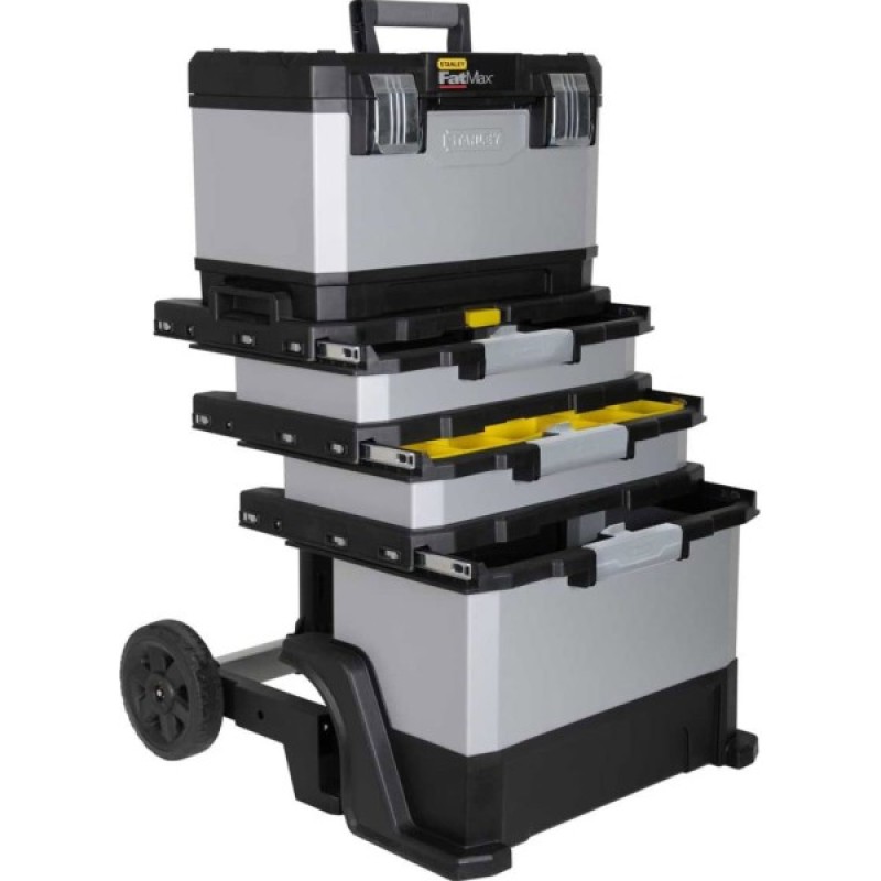 Ящик для інструментів Stanley FatMax Rolling Workshop", 568x893x389 мм, на колесах (1-95-622)