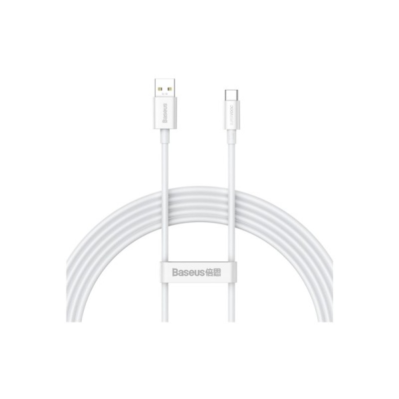 Дата кабель USB 2.0 AM to USB-C 2.0m Superior Fast Charging 60W white Baseus (CAYS001002)