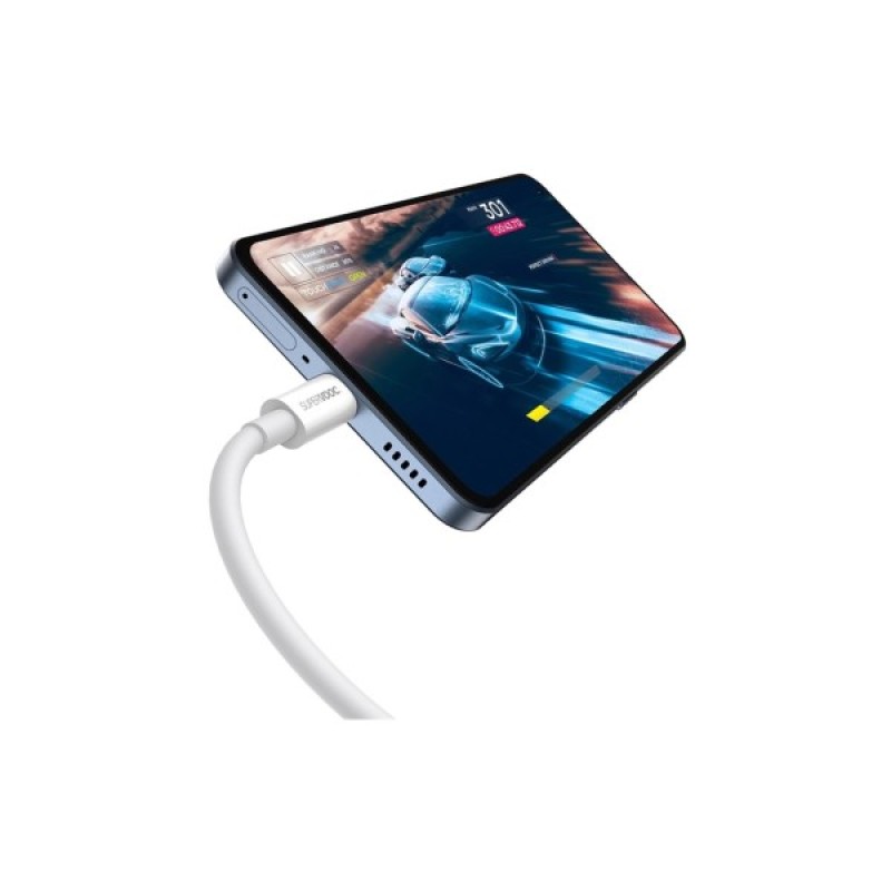 Дата кабель USB 2.0 AM to USB-C 2.0m Superior Fast Charging 60W white Baseus (CAYS001002)