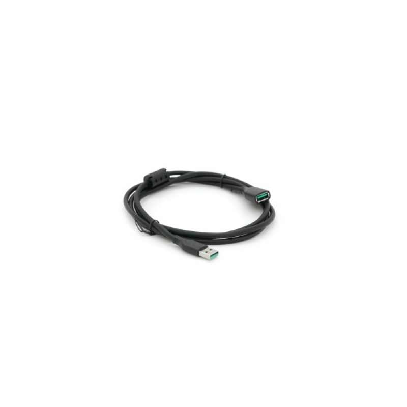 Дата кабель USB 2.0 AM/AF 1.0m black VEGGIEG (YT-AM/AF-V-U105)