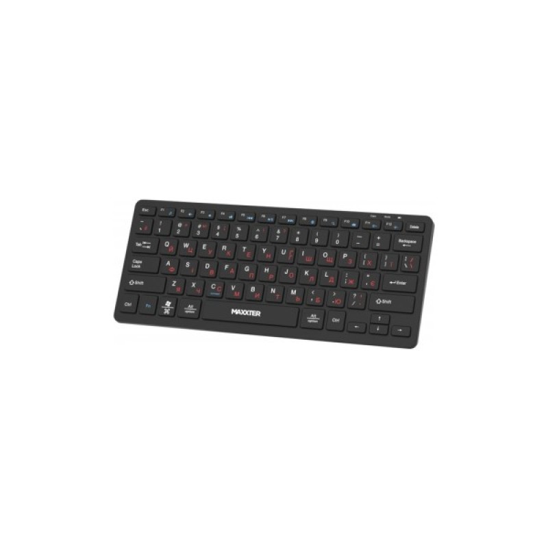 Клавіатура Maxxter KBW-C01B-UA Wireless UA Black (KBW-C01B-UA)